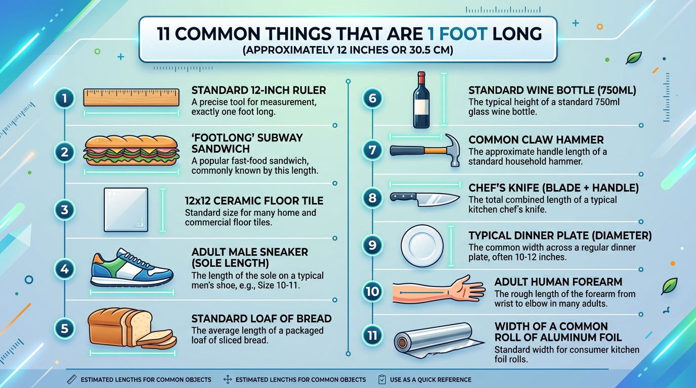 11 Common Things That Are 1 Foot Long