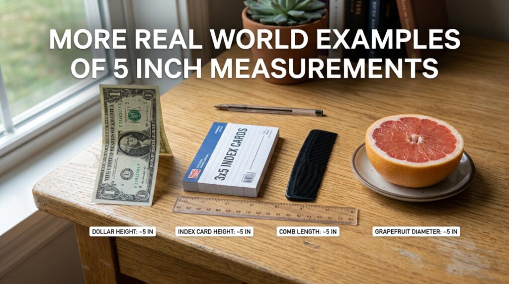 More Real World Examples of 5 Inch Measurements