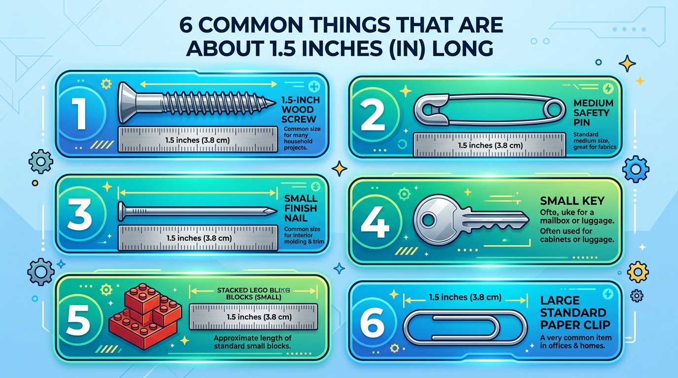 6 Things That Are About 1.5 Inches (in) Long