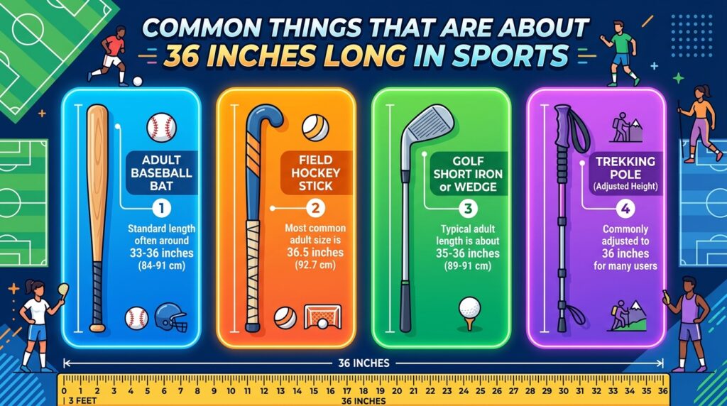 Common Things That Are 36 Inches Long in Sports