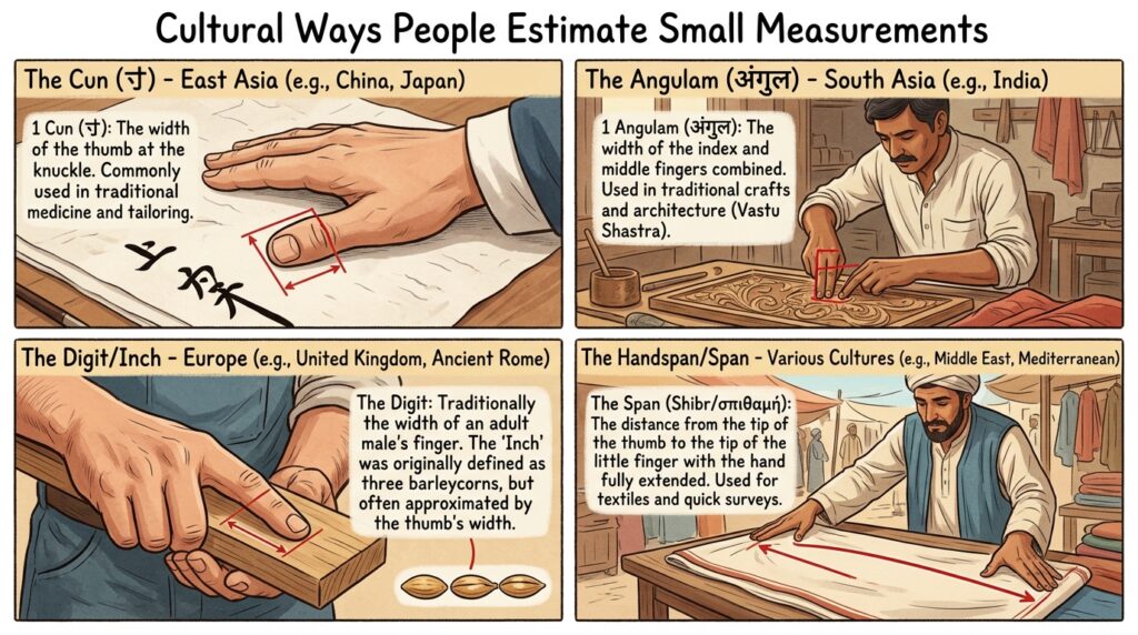 Cultural Ways People Estimate Small Measurements