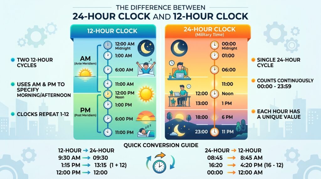 Difference Between The 24 Hour