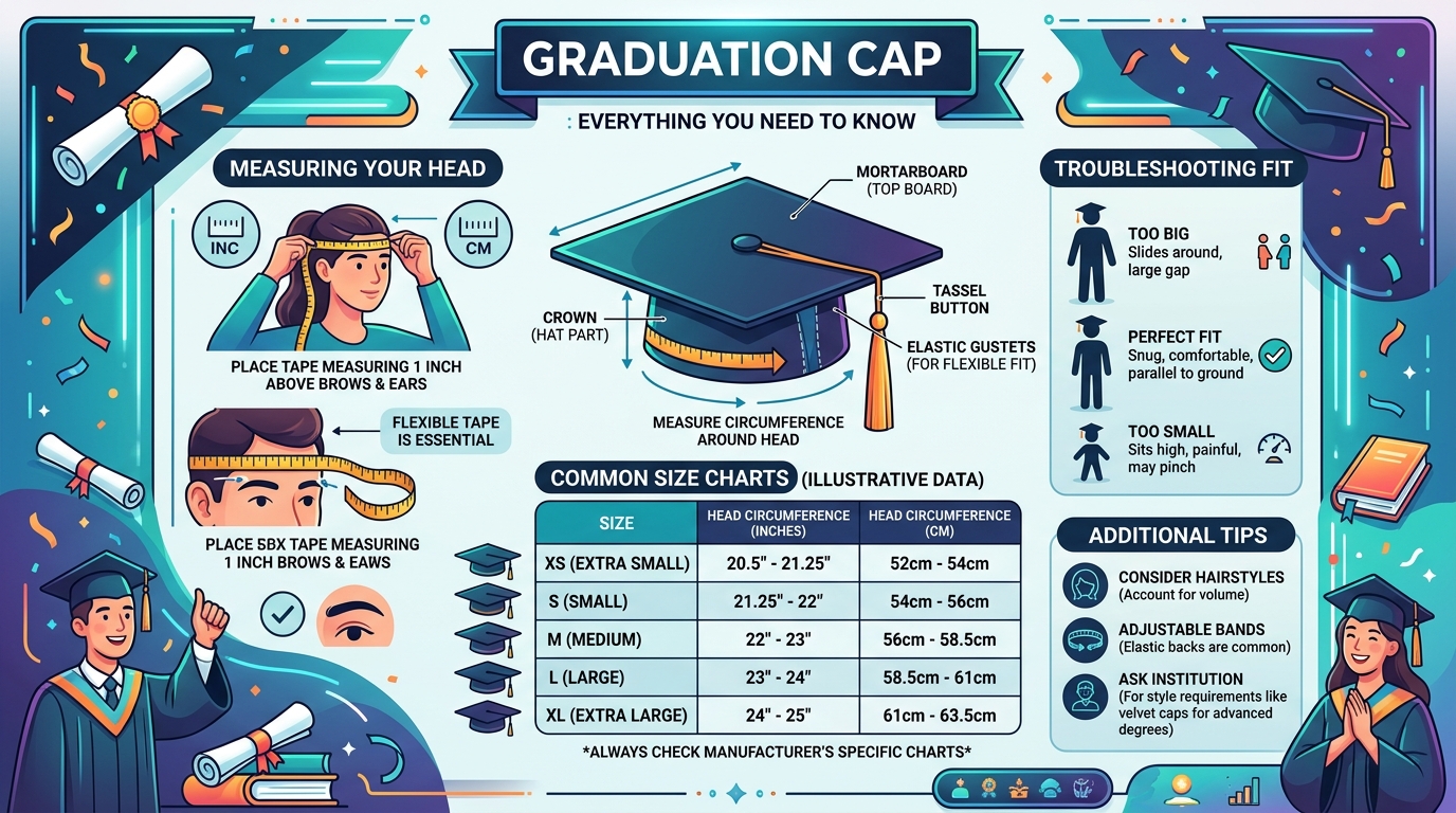 Graduation Cap Size/Dimensions: Everything You Need to Know