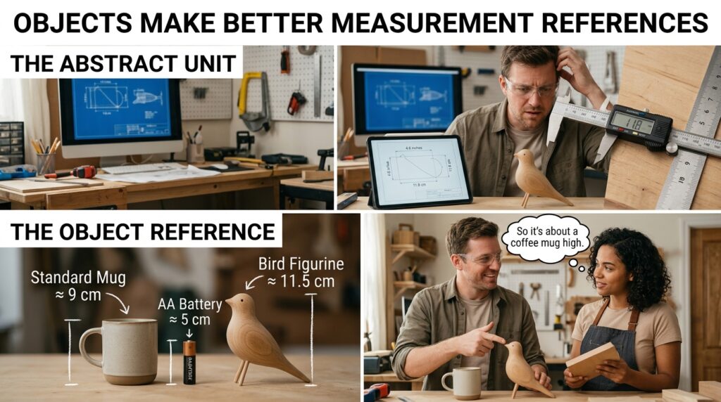 Why Everyday Objects Make Better Measurement References