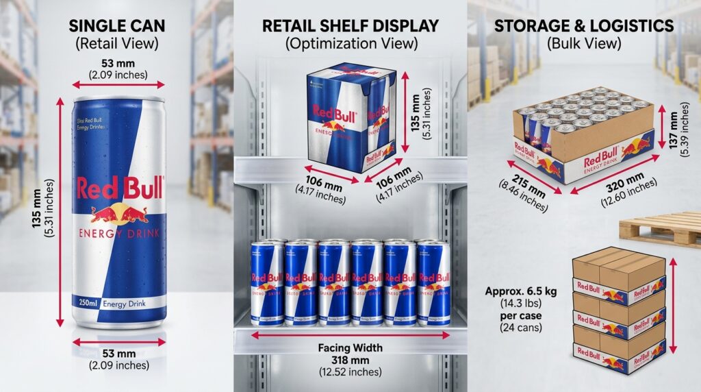 Red Bull Can Dimensions: A Complete Guide To Red Bull Can Sizes, With Height, Length, & Diameter