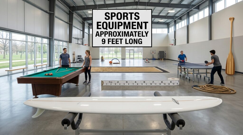 Things That Are About 9 Feet Long in Sports and Recreation