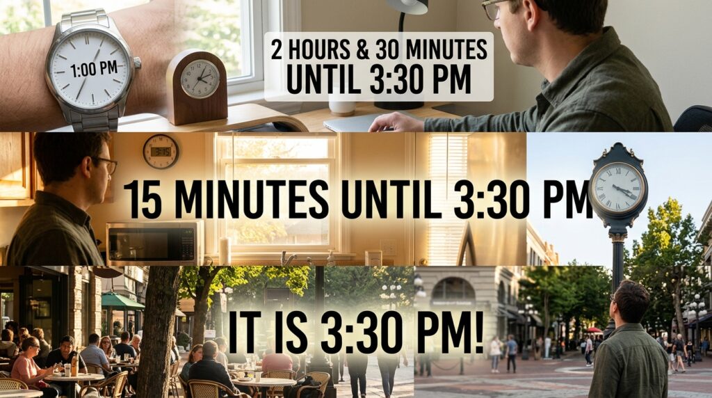 How Long Until 3:30 PM Depends on Your Current Time