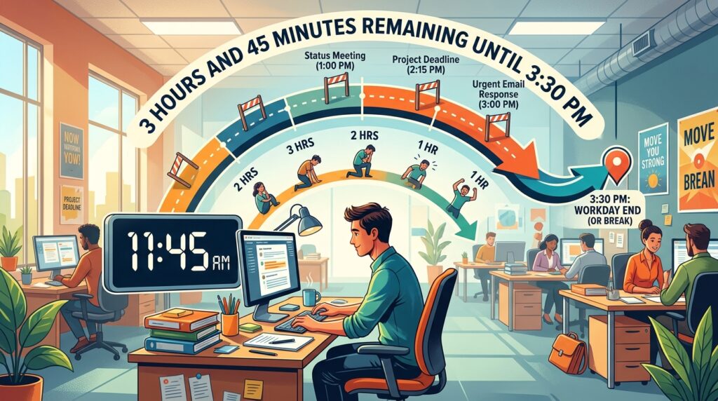 Long Until 3:30 PM During a Busy Workday?