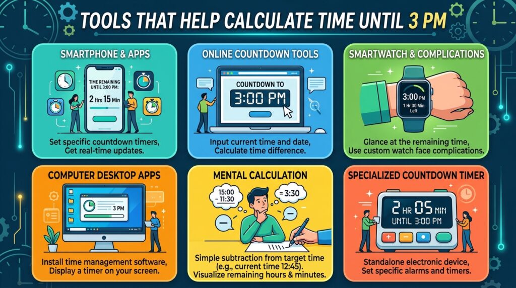 Calculate Time Until 3 PM