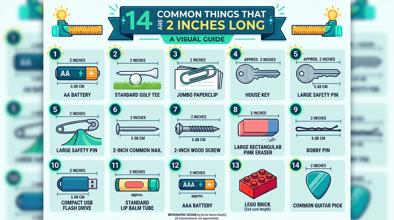 14 Common Things That Are 2 Inches Long