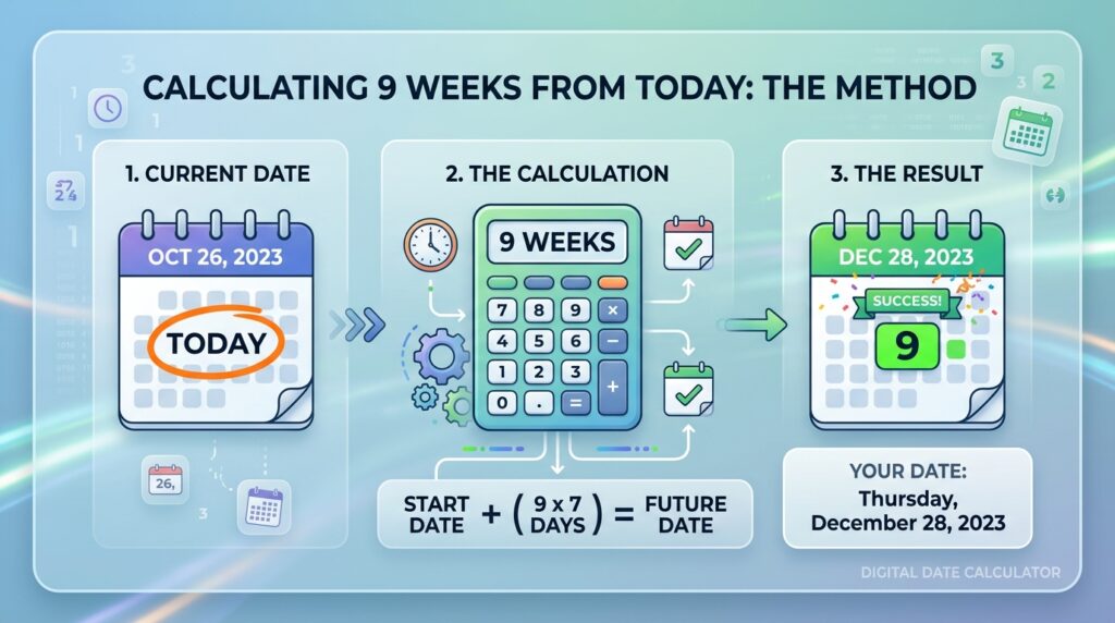 9 Weeks From Today Calculator Method