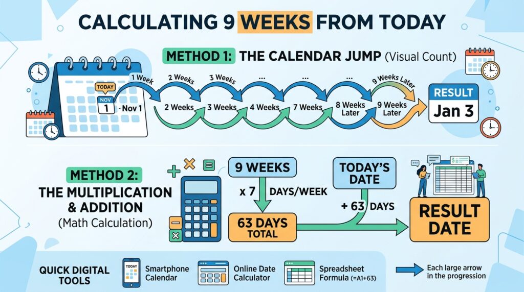 How Do You Calculate 9 Weeks From Today?