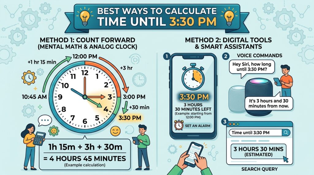 Best Ways to Calculate the Time Until 3:30 PM