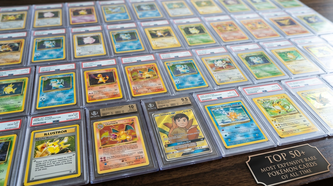 Top 50+ Most Expensive Rare Pokémon Cards of All Time1