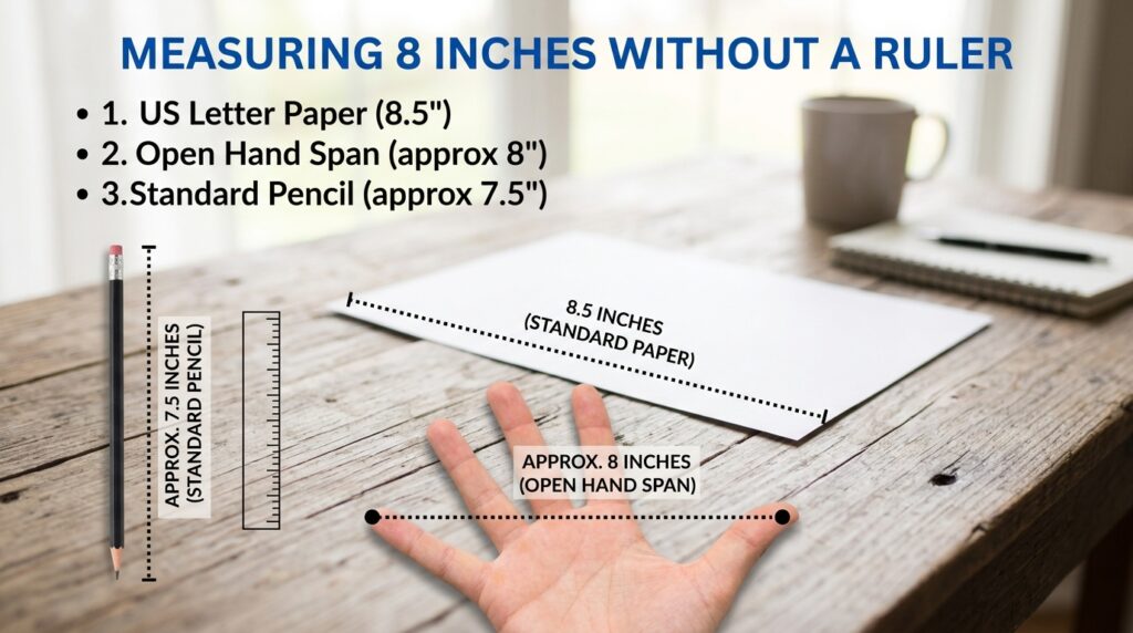 How to Measure 8 Inches Without a Ruler