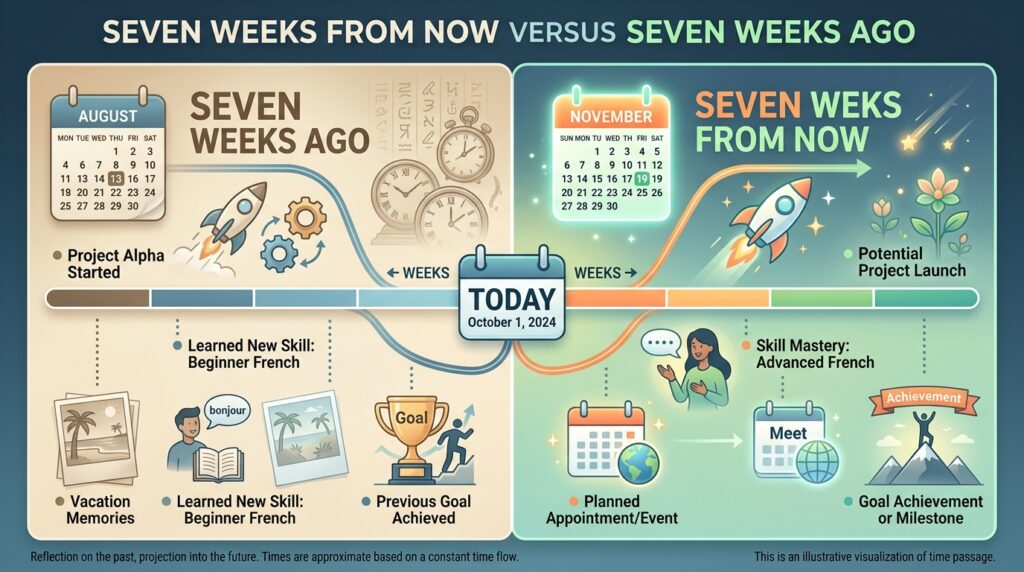 Seven Weeks From Now Versus Seven Weeks Ago