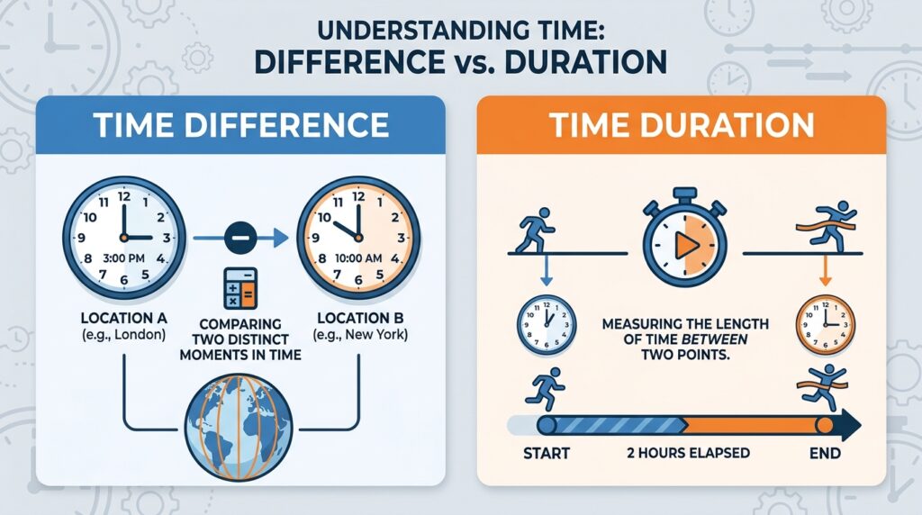 Time Difference vs Time Duration
