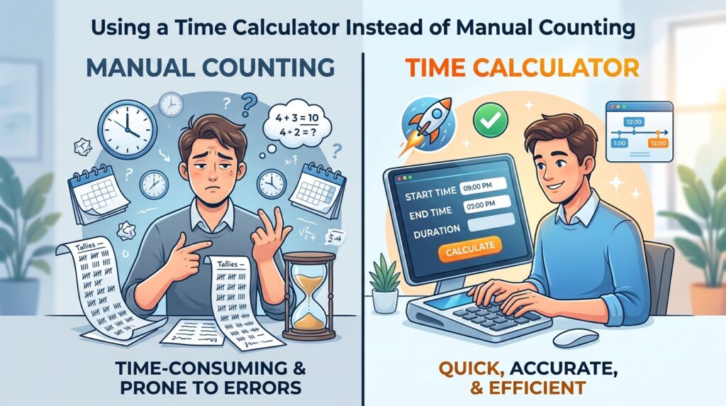 Using a Time Calculator Instead of Manual Counting