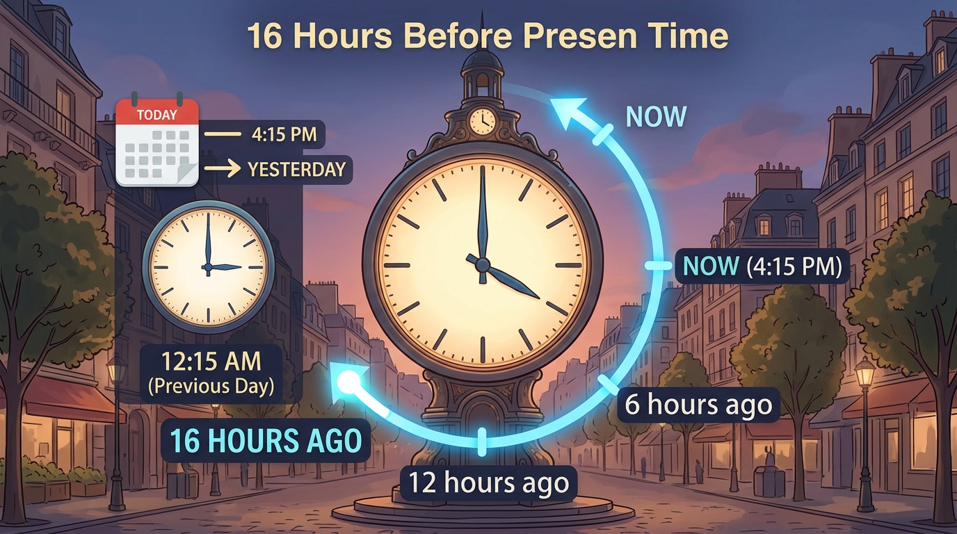 What Time Was It 16 Hours Ago?