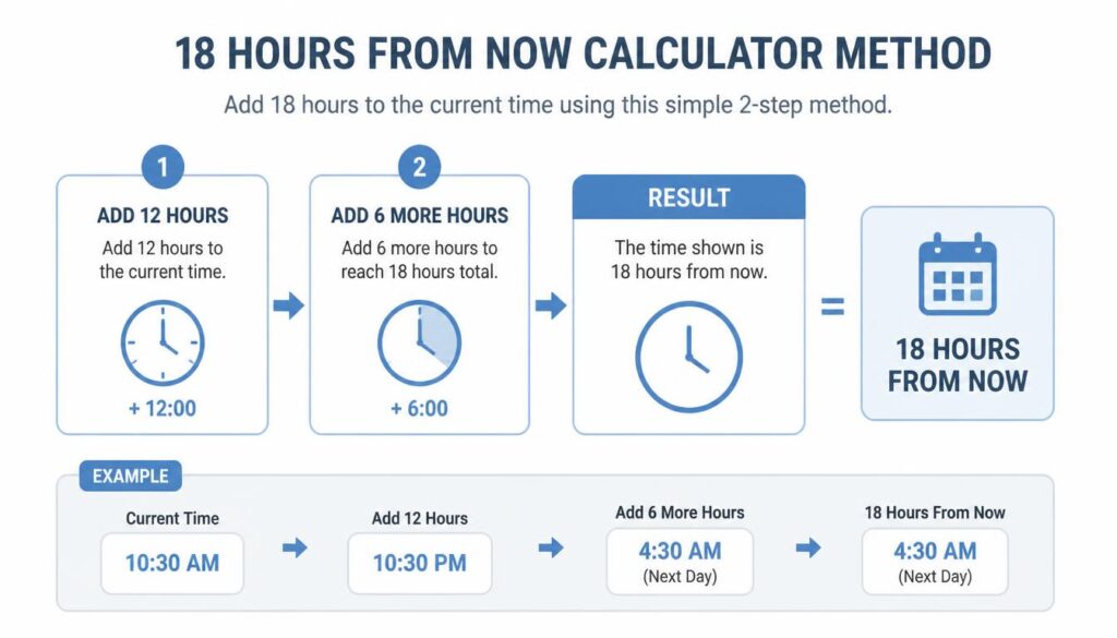 18 Hours From Now Calculator Method