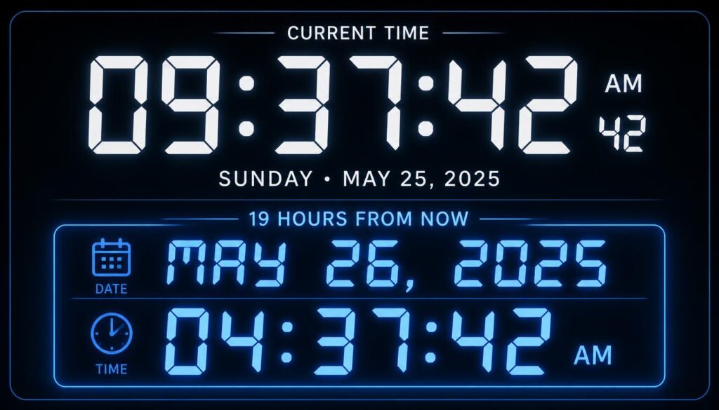 19 Hours From Now?