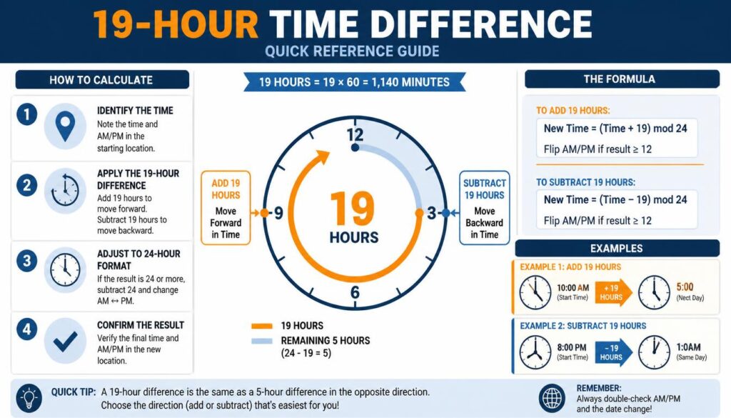 19 Hour Time Calculation